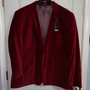 Brand New Men’s Red Luxe Velvet Sportcoat.